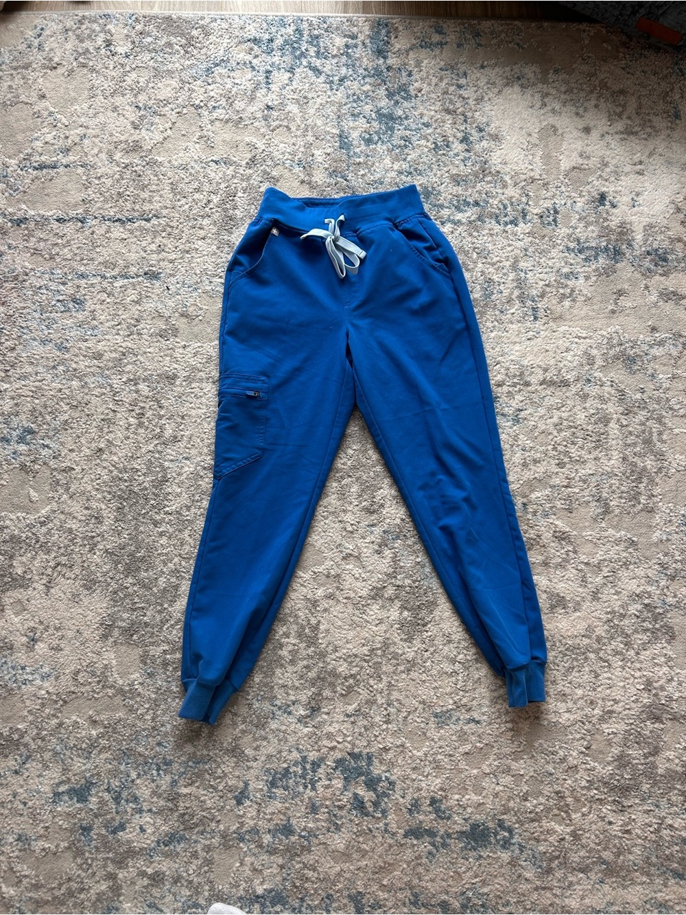 Figs Royal Blue Jogger Pants with Drawstring